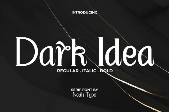 Dark Idea Font: A Serif Typeface for Brand Identity