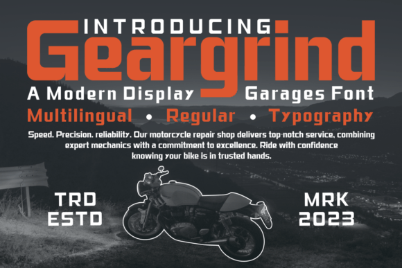 Geargrind Font: A Bold Typeface for Small Business Branding