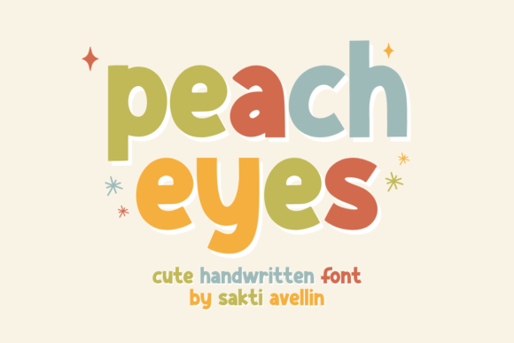 Peach Eyes Font: A Soft Display Typeface for Editorial Design
