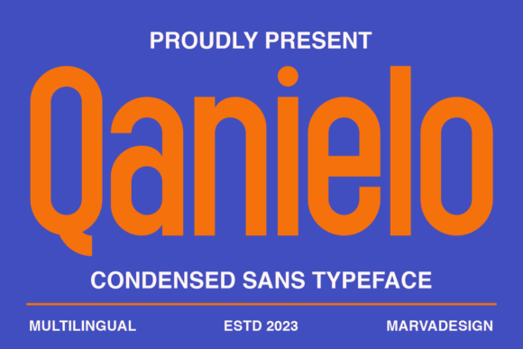 Qanielo Font: Bold Sans Serif for Handmade Labels