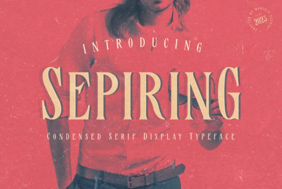 Sepiring Font: A Condensed Serif for Handmade Labels