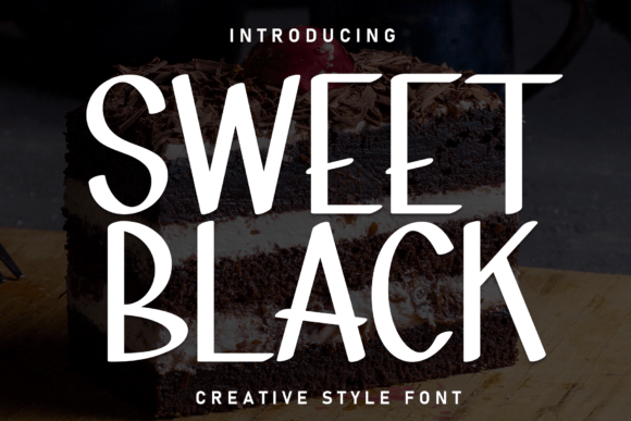 Sweet Black Font: Whimsical Type for Handmade Crafts